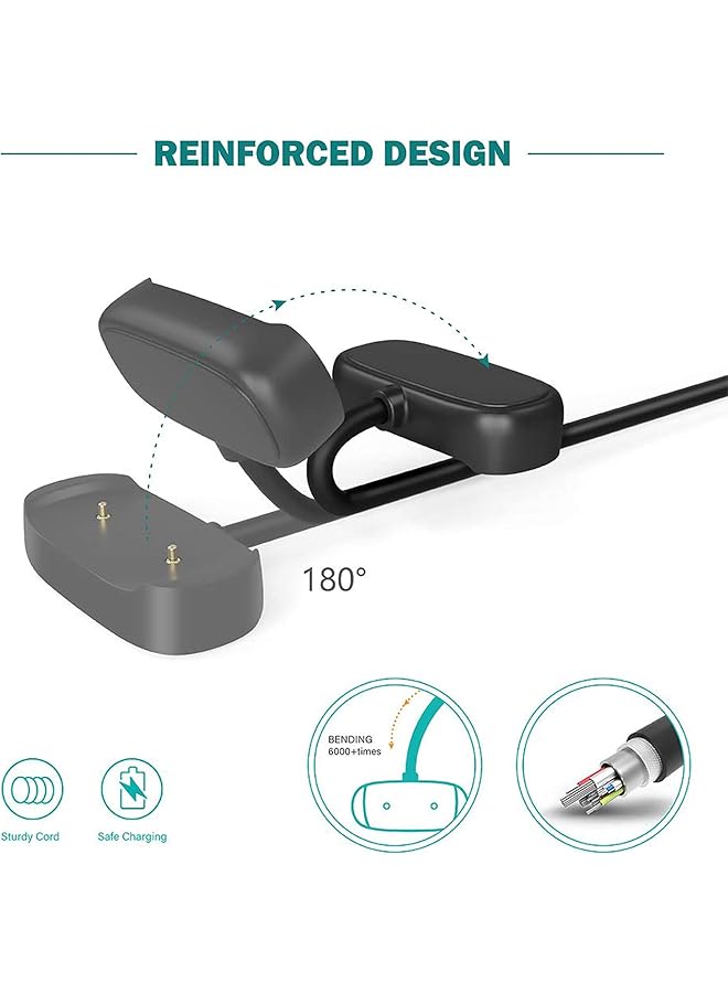 erorex Watch Charger For Amazfit Gtr 2 Gtr 2E Gtr 2 Esim Gts 2 Mini Gts 2E Bip U Bip U Pro Pop Pro Zepp E Zepp Z T Rex Pro Usb Charging Cable 3.3Ft 100Cm Smartwatch Accessories  - Image 3