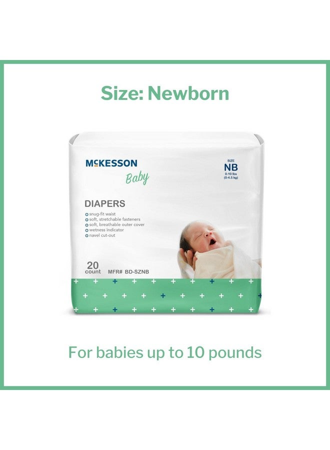McKesson Baby Diapers for Newborns - Disposable, Breathable, Navel Cut-Out - 0 to 10 lbs, 20 Count, 1 Pack - Image 4