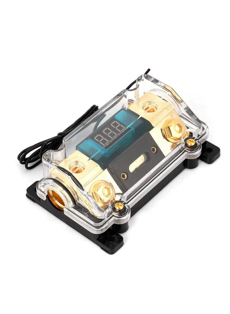 Car Audio Fuse Holder, Digital Display Power Fuses Inline ANL Include Distribution Block 1 Way in Out (250A) - Image 2