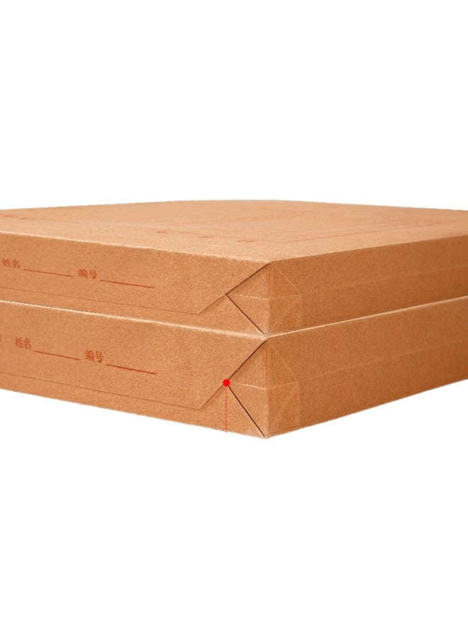 Kingdee 10 A4 Kraft Paper File Folders, 175G Thick Document Folders, Tender Bid Contract File Storage Pouches, Office Supplies - Image 1