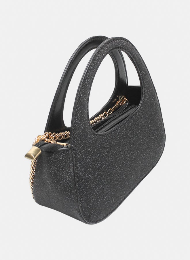 Glitter Women Hand Bag - Black - Image 2