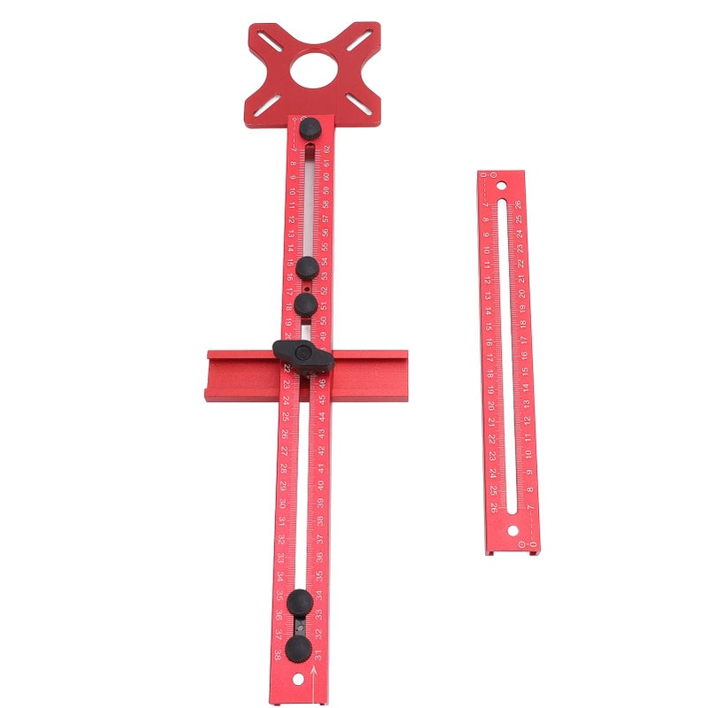 Router Milling Groove Bracket Aluminum Alloy Cabinet Hardware Jig Router Circle Cutting Jig for Woodworking - Image 2