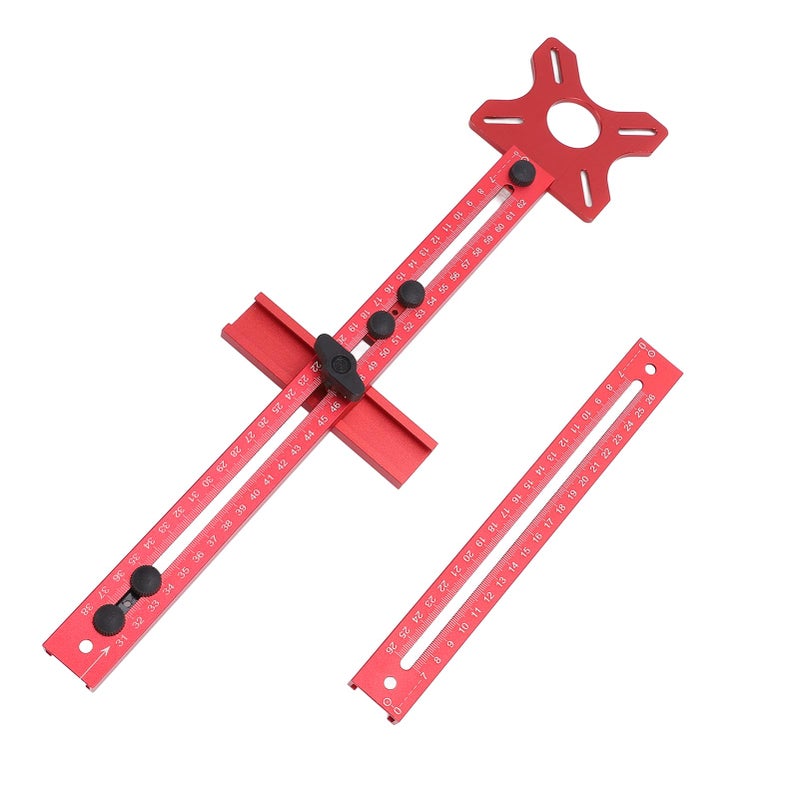 Router Milling Groove Bracket Aluminum Alloy Cabinet Hardware Jig Router Circle Cutting Jig for Woodworking - Image 3