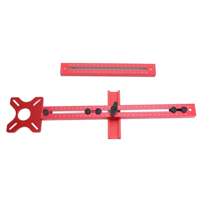 Router Milling Groove Bracket Aluminum Alloy Cabinet Hardware Jig Router Circle Cutting Jig for Woodworking - Image 1
