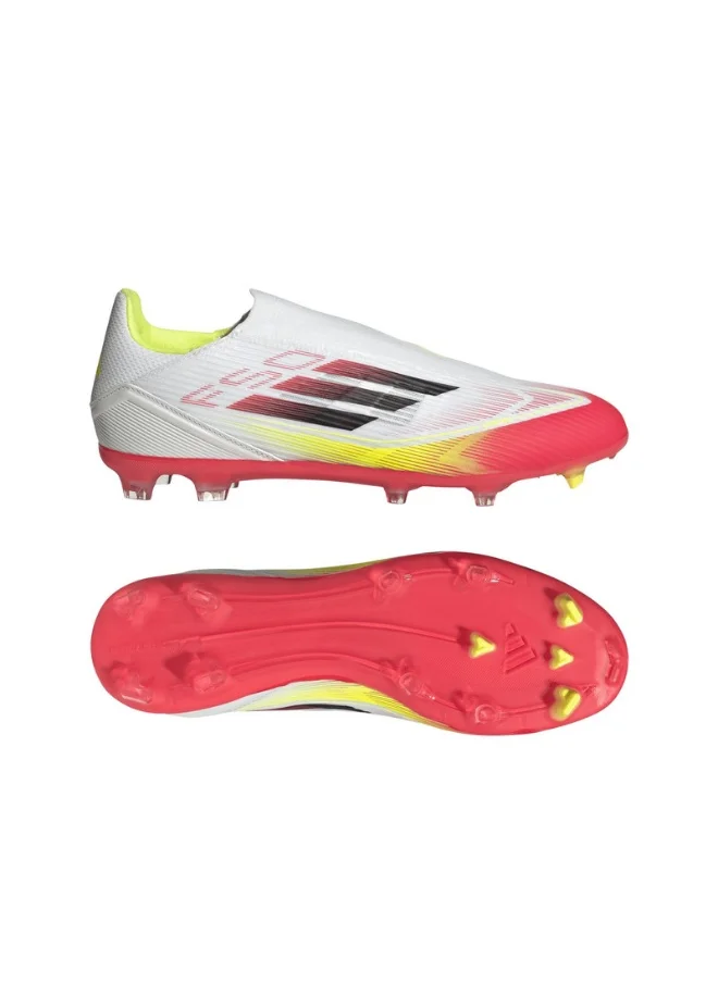 اديداس adidas F50 LEAGUE LL FG/MG White Football SHOES for Unisex - 3.5