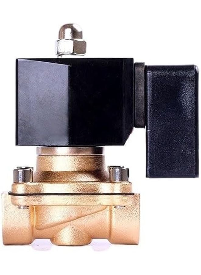 1 2 بوصة صمام مغناطيسي من النحاس الأصفر مغلق عادة 220 فولت تيار متردد مفتاح ماء موفر للطاقة - Image 1