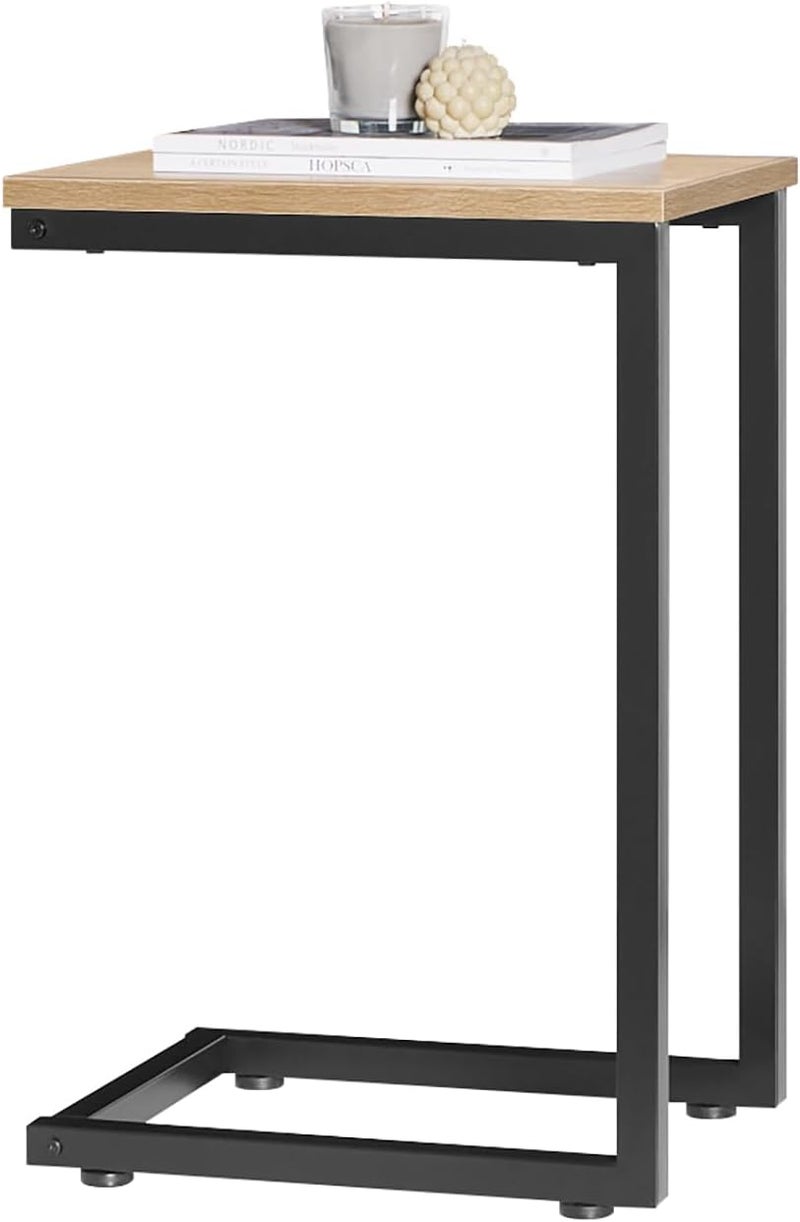 سو باي طاولة ركن قهوة Coffee Table طاولة جانبية Corner Side Table Bed Sofa End Table طاولة قهوة for Living room,Bedroom,Hallway,Natural wooden,طاوله ركن قهوه FBT44-N - Image 1