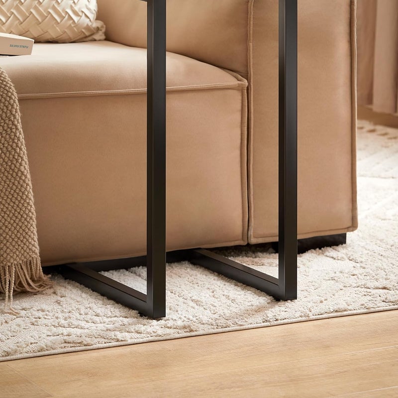 سو باي طاولة ركن قهوة Coffee Table طاولة جانبية Corner Side Table Bed Sofa End Table طاولة قهوة for Living room,Bedroom,Hallway,Natural wooden,طاوله ركن قهوه FBT44-N - Image 5