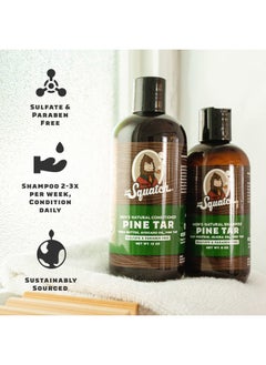Dr. Squatch Citrus & Cypress Men's Shampoo + Conditioner Hair Bundle - Keeps Hair Looking Full and Healthy  - Image 5