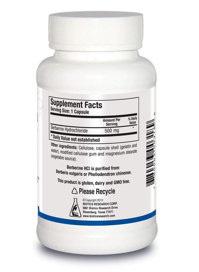 BIOTICS - Research Berberine Hcl Botanical Supplement Supports Healthy Cholesterol - Image 1