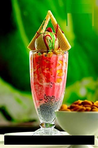 forestamart Tall American Retro Style Soda Fountain Ice Cream Glory Dessert Milkshake Glasses 350 ml Set of 6 - Image 2