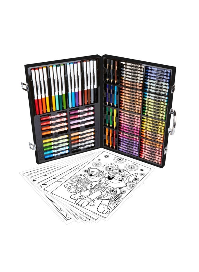 Crayola حقيبة تلوين فيلم باو باترول مايتي، مجموعة إبداعية تحتوي على 128 قطعة، أقلام فلوماستر، أقلام شمع، أقلام شمعية، نشاط إبداعي وهدايا للأطفال، من عمر 3 سنوات وما فوق - Image 3