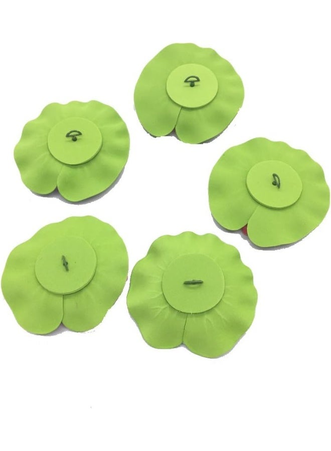 Pomeat 5 Pcs Floating Artificial Lotus Flowers Decor Floating Pond Decor Water Lily Home Decoration - Image 5