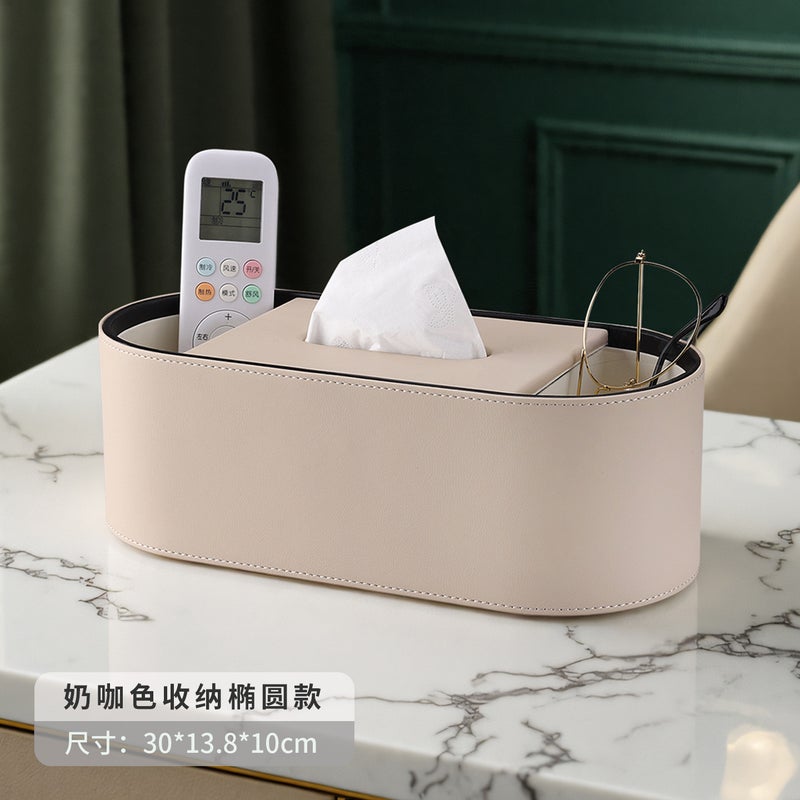 Scandinavian Tissue Box Living Room High-End Home Restaurant Creative Accessible Luxury Coffee Table Desktop Remote Control Paper Storage Box - Image 1