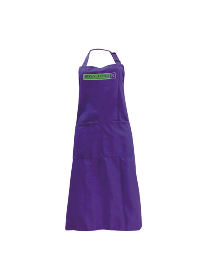 Royalford Kitchen Apron With 2 Pockets Purple 70x50cm - Image 1