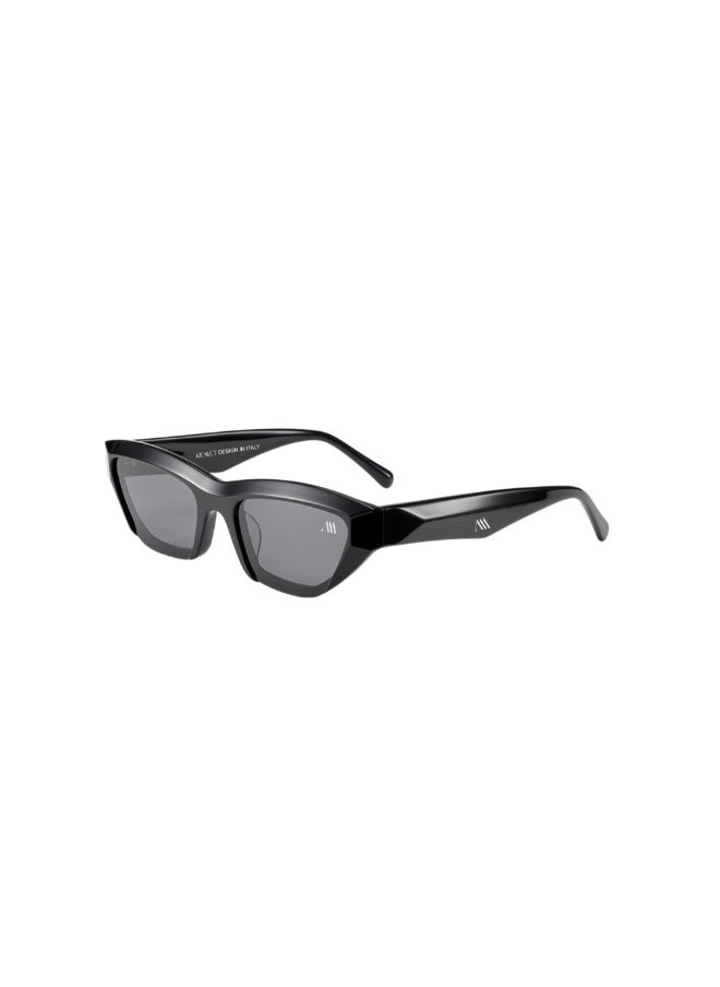 Kemet Eyewear Cat Eye Full Rim Unisex Luna Black Gray Lens  - Image 1
