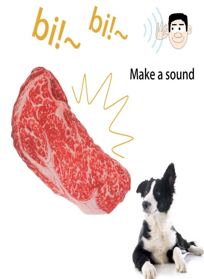 UKCOCO Simulation Food Steak, Artificial Lifelike Steak Fake Beef Meat Model Dog Chew Toys for Home Kitchen Cabinet Desk Shops Decor 2pcs - Image 5