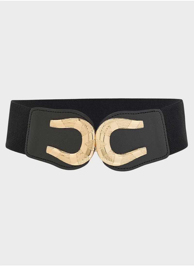 جينجر Waist Belt With Gold Buckle