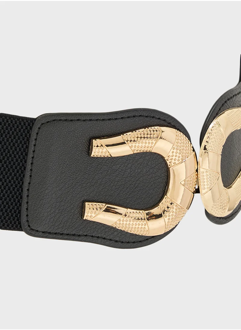 جينجر Waist Belt With Gold Buckle