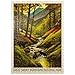 MyPuzzle.com MyPuzzle Great Smoky Mountains National Park Splashing Cubs Vintage Poster  Premium 500 Piece Jigsaw Puzzle for Adults - Image 2