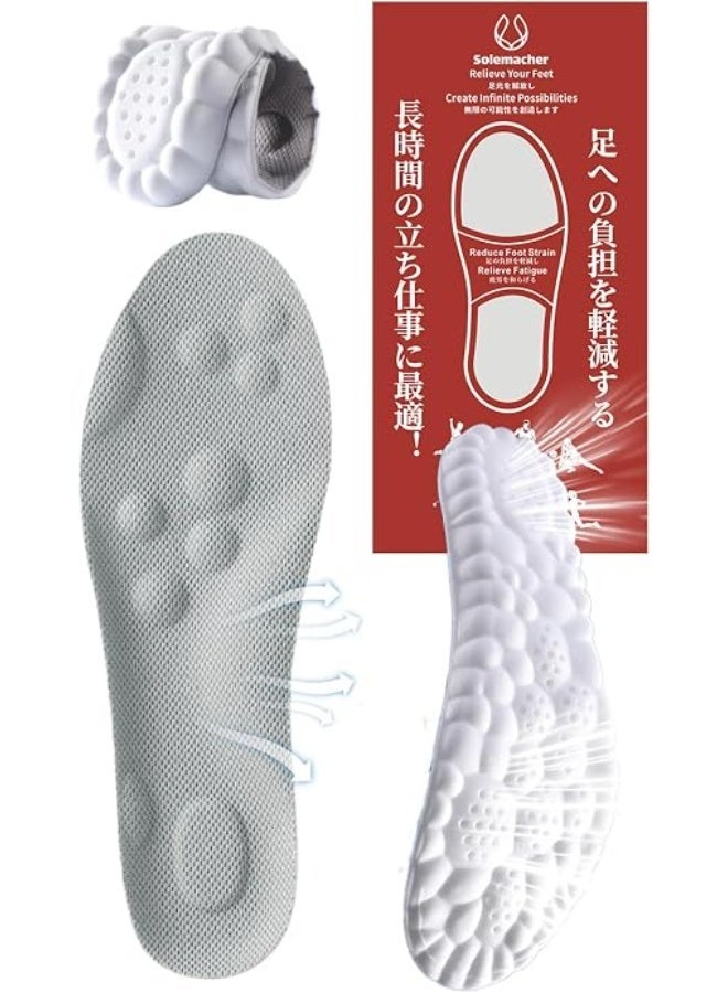 Memory Foam Insoles for Men and Women, Soft and Supportive Shoe Inserts for All-Day Comfort - Image 1