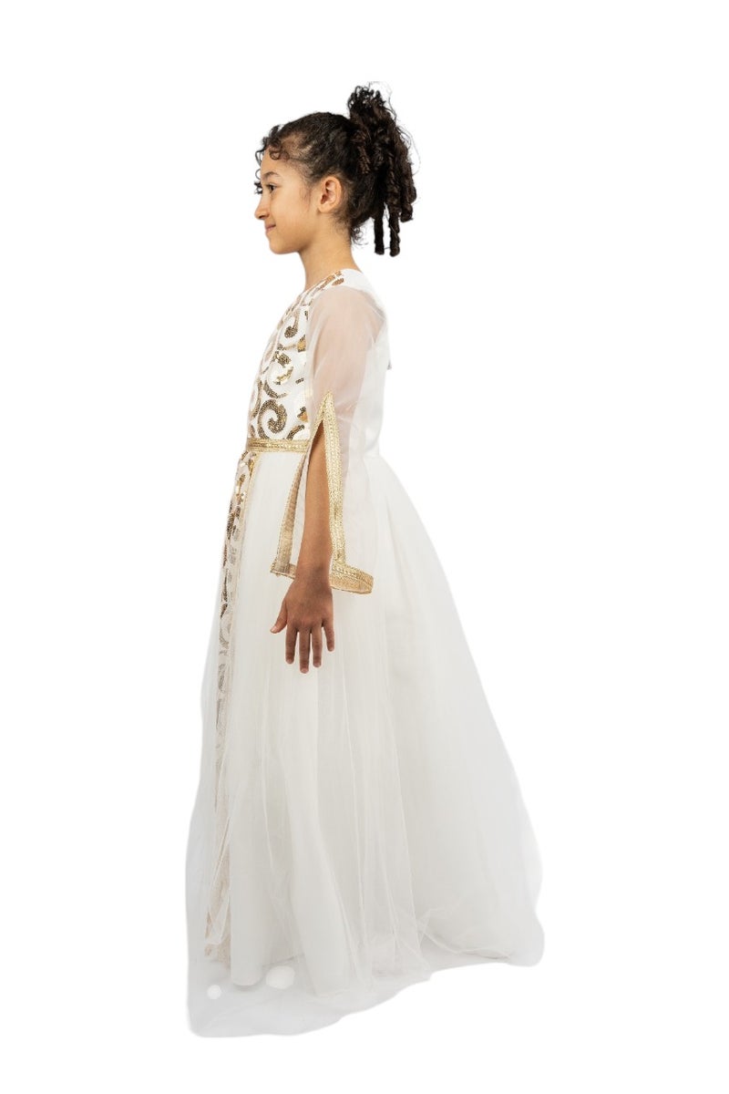 دىدانيالا جلابية دانييلا الملكية الكلاسيكية البيضاء - Image 2