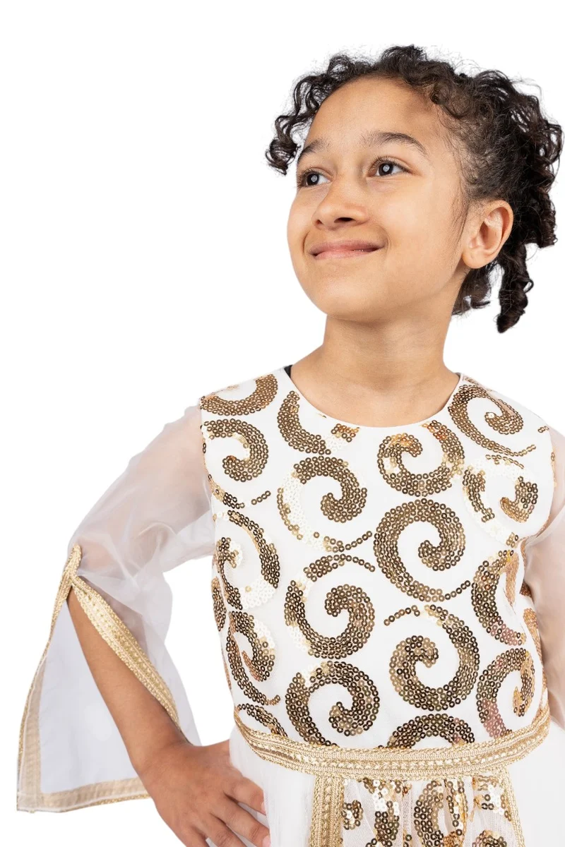 دىدانيالا D' Daniela - Royal Radiance Classic Arabic Jalabiya - White