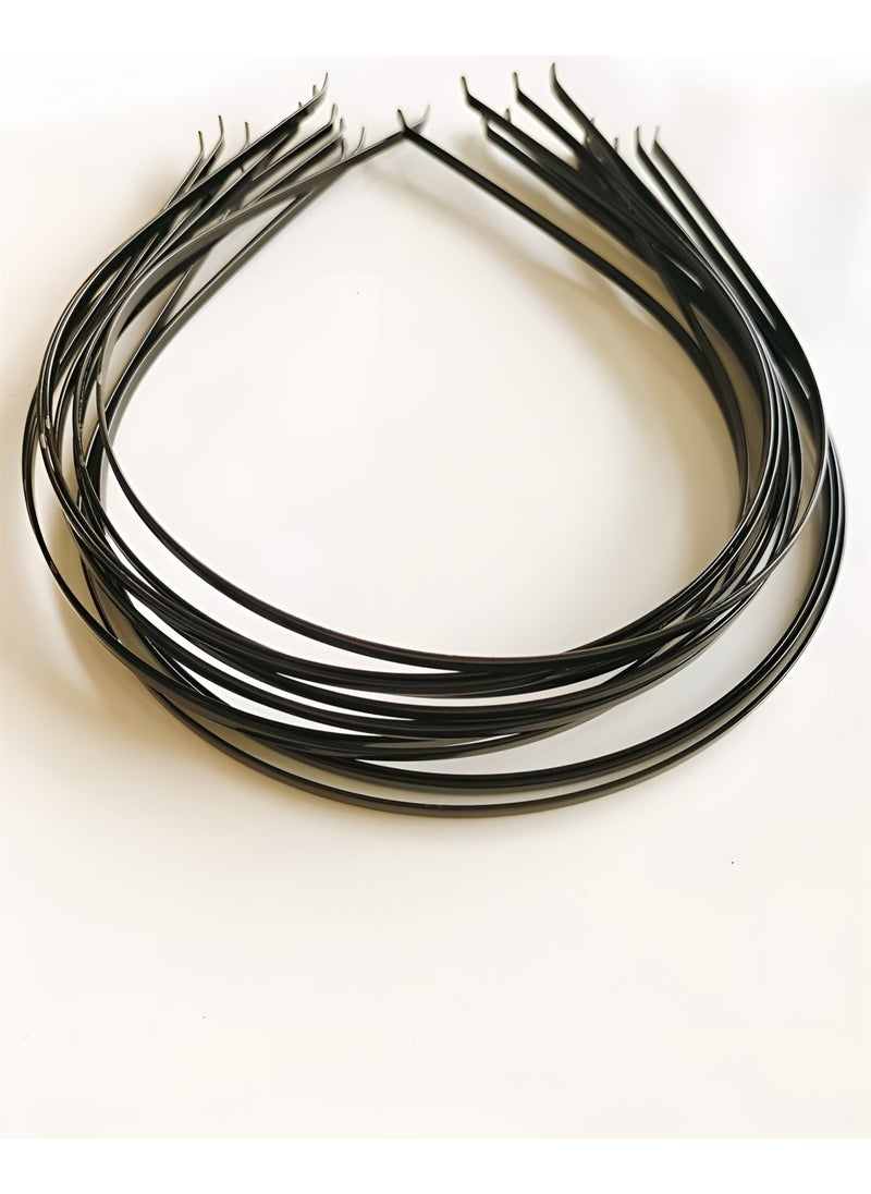 TıkTık AL TıkTık BUY 12 Pieces Black Metal Wire Crown 3 mm 