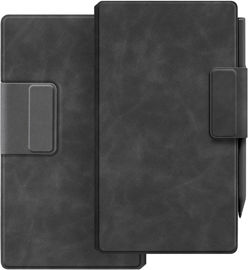 Ayotu Case for Remarkable Paper Pro Move, Premium Leather Folio with Pen Holder Fold into the Back, Auto Wake/Sleep,Microfiber Lining,Flip Design,Strong Magnet(Skin-Touch Gray) - Image 1