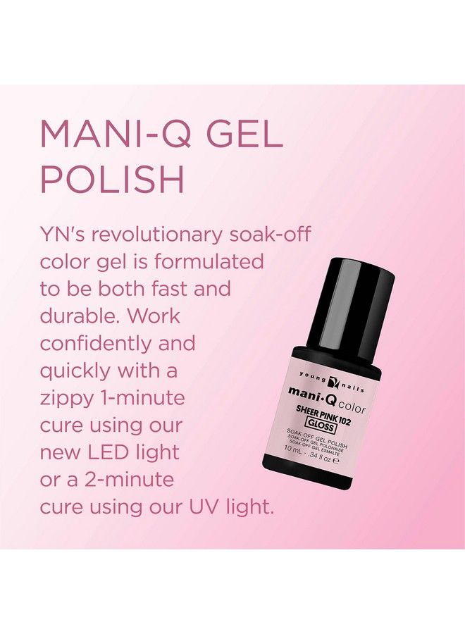 Young Nails Maniq Gel Polish Color Gel Nail Polish For Natural Or Artificial Nails Cure With Led Or Uv Light Soak Off Gel Polish 0.34 Fl Oz. - Image 3