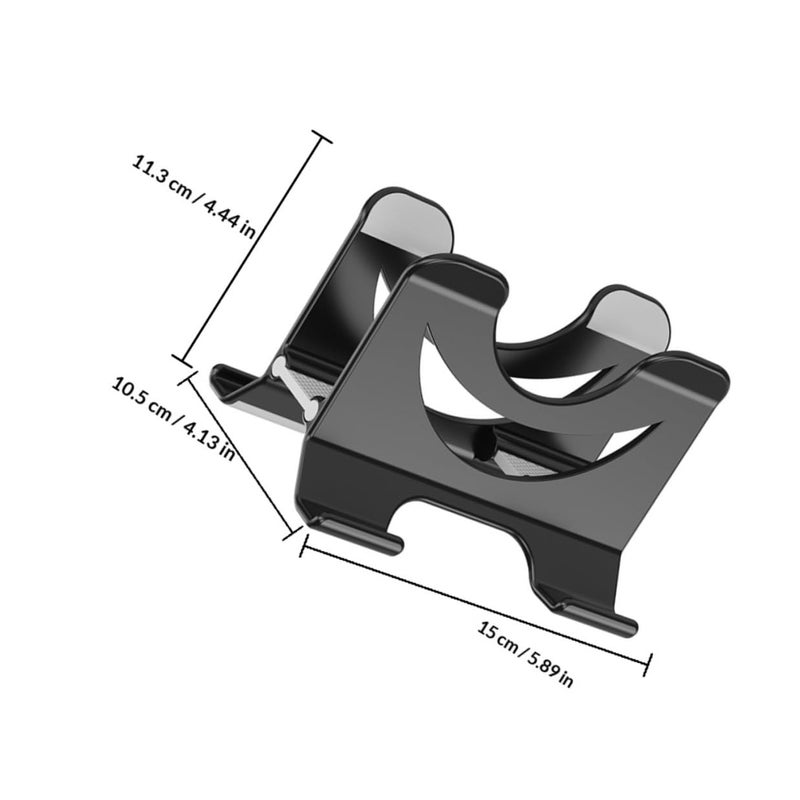 Adjustable Height Black Laptop Stand For Couch Use With Cooling Ventilation Holder - Image 3