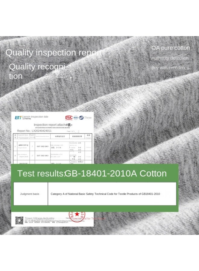 ملابس داخلية رجالية سروال داخلي نوع A قطن نقي مضاد للبكتيريا صيفي وسط الخصر فضفاض قابل للتنفس مقاس كبير شورتات رجالية مثلثة - Image 3