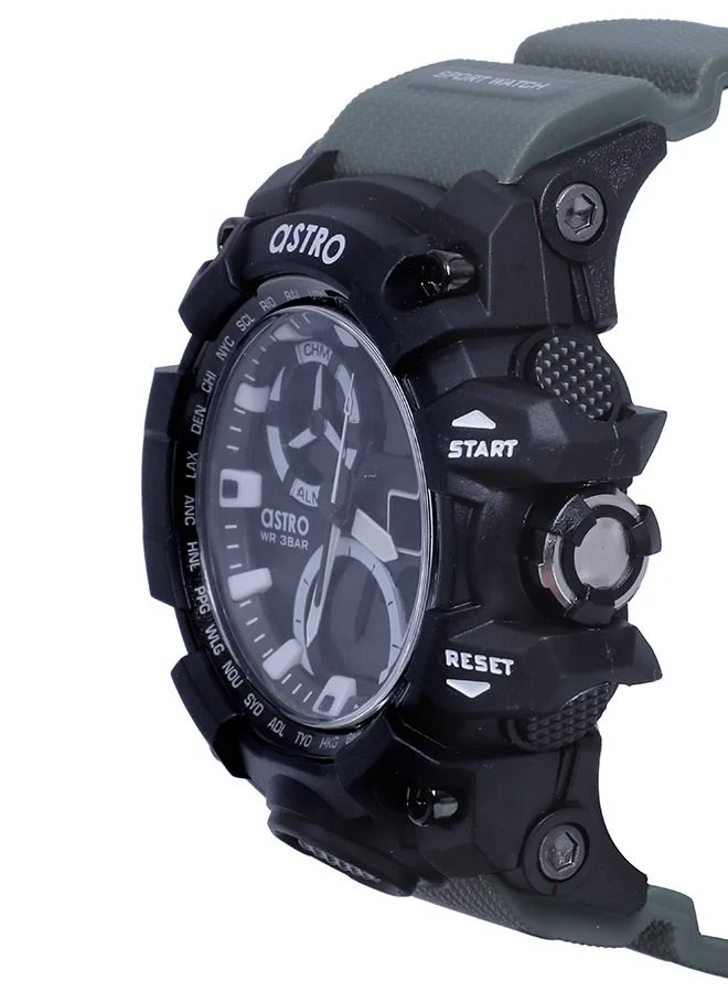 ASTRO ASTRO Men's Analog-Digital Black Dial Watch - A20808-PPHB