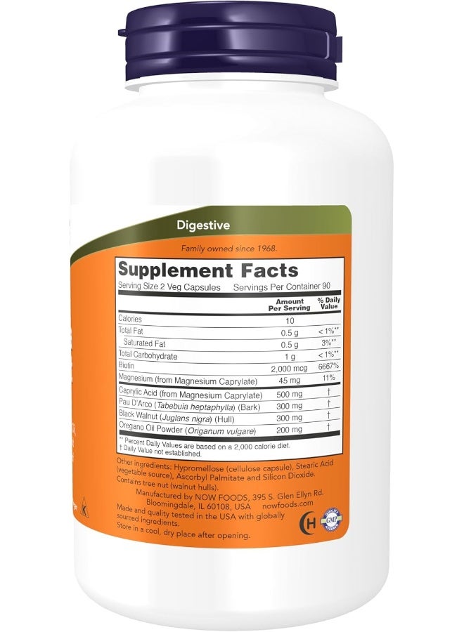 Now Foods Candida Support, Intestinal Health* 180 Veg Capsules Packaging May Vary - Image 3