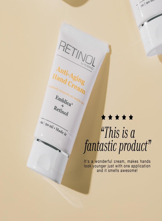 Robanda Retinol Anti-Aging Hand Cream - Hydrating & Moisturizing Hand Lotion with Anti-Aging Formula to Help Prevent Wrinkles & Reduce Fine Lines, 3 oz, Lightly Scented - Image 4