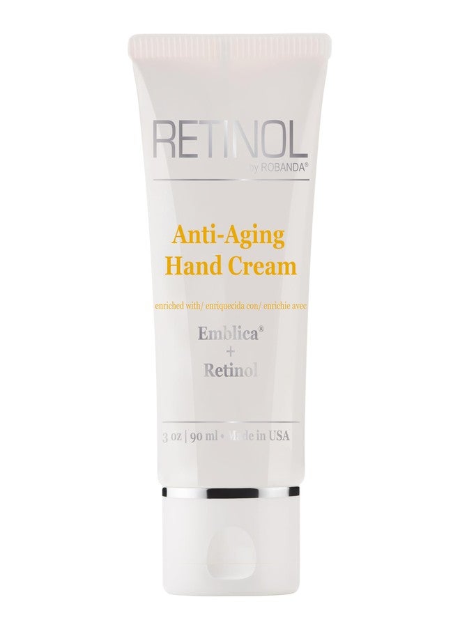 Robanda Retinol Anti-Aging Hand Cream - Hydrating & Moisturizing Hand Lotion with Anti-Aging Formula to Help Prevent Wrinkles & Reduce Fine Lines, 3 oz, Lightly Scented - Image 1