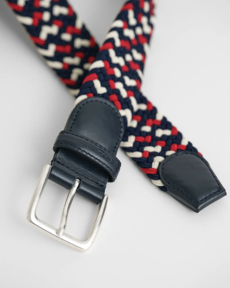 GANT Multicolored Braided Elastic Belt