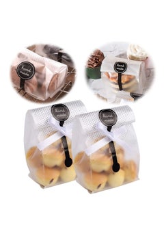 SYOSI Pastry Packaging, Bread Packaging Bags, Snack Bags, Cellophane Bags, Packaging Handmade Cookies, Biscuit Candies, Chocolate Bread, Cakes, Donut Cakes  - Image 1