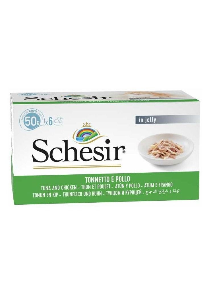 Schesir - Tuna With Chicken Multipack Wet Food For Cats 6X50G - Image 1