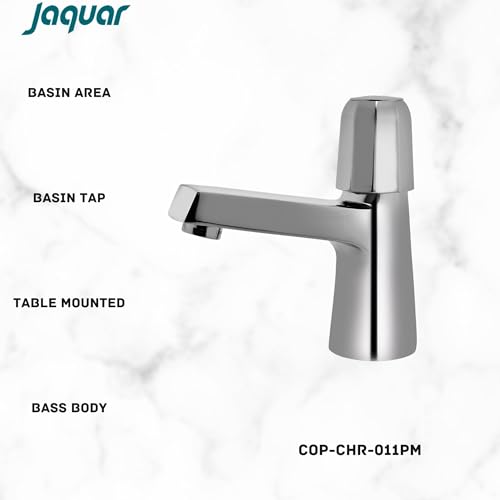 JAQUAR Continental Prime Series Table Mounted Regular Cold ONLY Basin TAP/TAP (Chrome) | TOP Lever, Brass Body Water Tap/Faucet/Cock for Bathroom/Kitchen Wash Basin | COP-CHR-011PM - Image 2