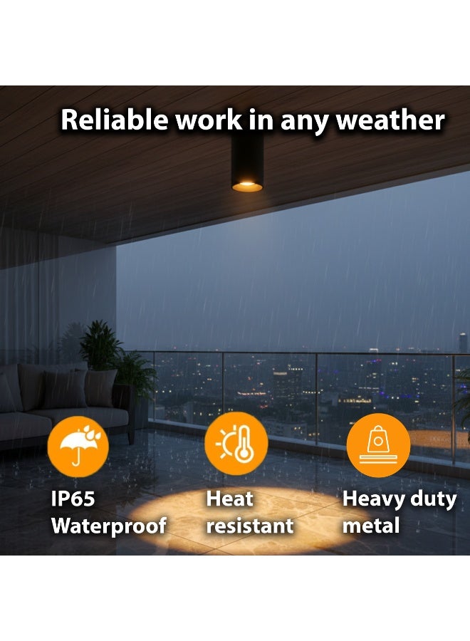 ALFRIDAY Surface Cylinder Ceiling Spotlight, 15W, 3000K, IP65 - Image 5