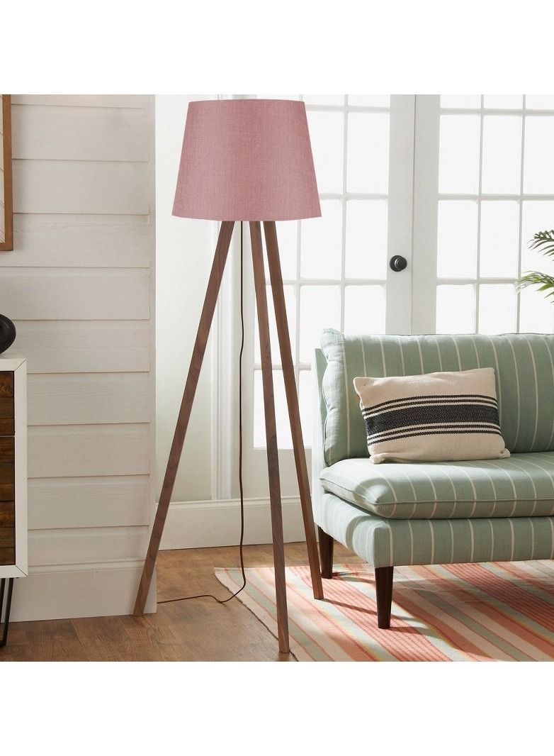 Home Gallery Modern Floor Lamp Wood 3 legs cashmir - Image 1