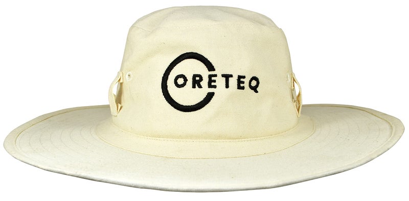 Coreteq Men 100% Cotton Canvas Cricket Panama Sun Hat Lightweight Brim with Loops (X-Large, x_l), Off White - Image 2