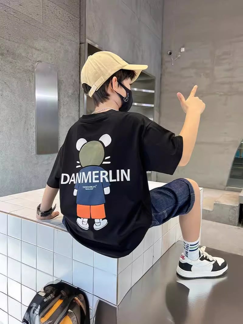 Children'S Clothing Boys' Pure Cotton Short-Sleeved T-Shirt 2026 New Style Kidsren'S Thin Top Boys' Summer T-Shirt Trendy - Image 2