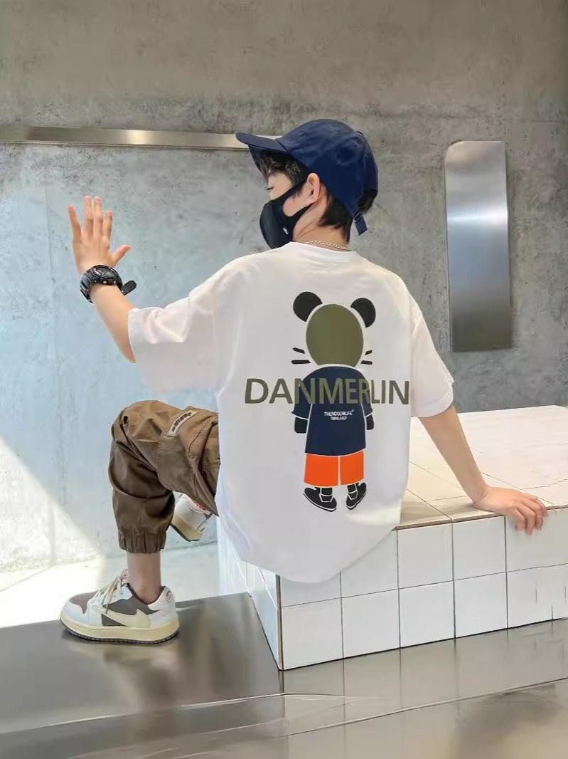 Children'S Clothing Boys' Pure Cotton Short-Sleeved T-Shirt 2026 New Style Kidsren'S Thin Top Boys' Summer T-Shirt Trendy - Image 3