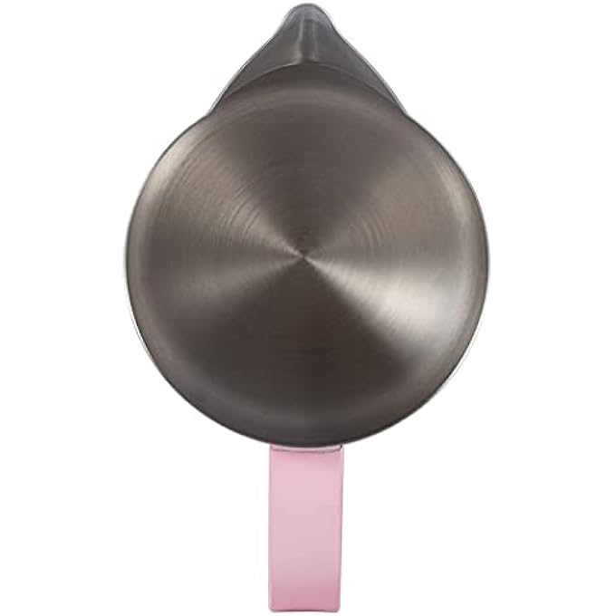 Dianoo Milk Frothing Pitcher 600Ml Stainless Steel Espresso Steaming Pitcher Milk Coffee Frothing Cup Milk Foam Maker For Cappuccino Latte Pink - Image 5