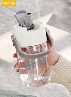 Ominii Portable Double-Layer Water bottle, 600ml Large Capacity, One-Click Lid Design, Leak-Proof Straw, Heat-Resistant BPA-Free, A Must-Have for Sports and Travel  - Image 2