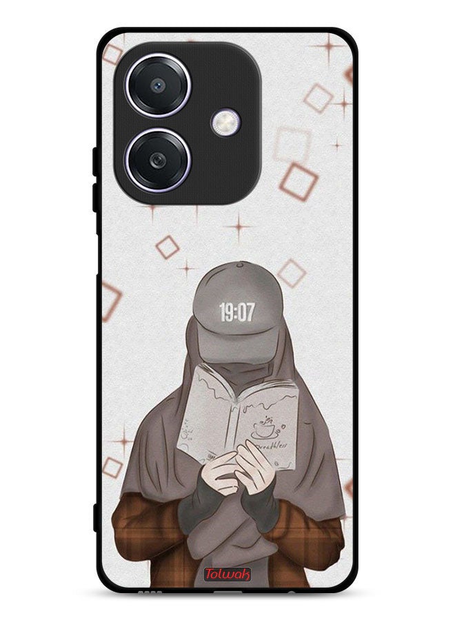 Tolwak Oppo A3x 5G Protective Case Cover Girl Reading Art  - Image 1