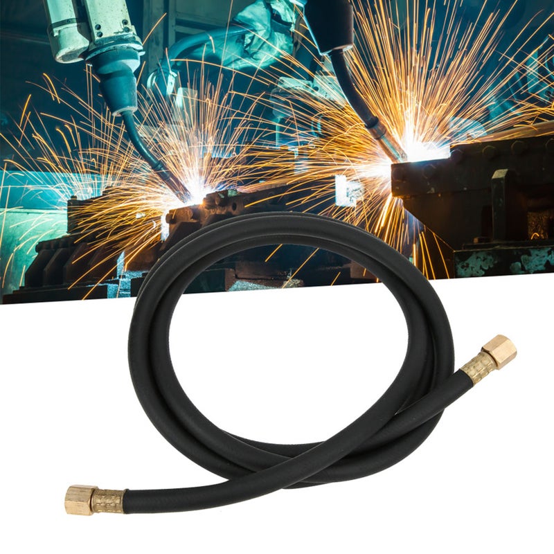 Inert Gas Hose Argon CO2 Nitrogen Compressed Air Hose Welding Union Nut 1/4 Inch2.0m - Image 1