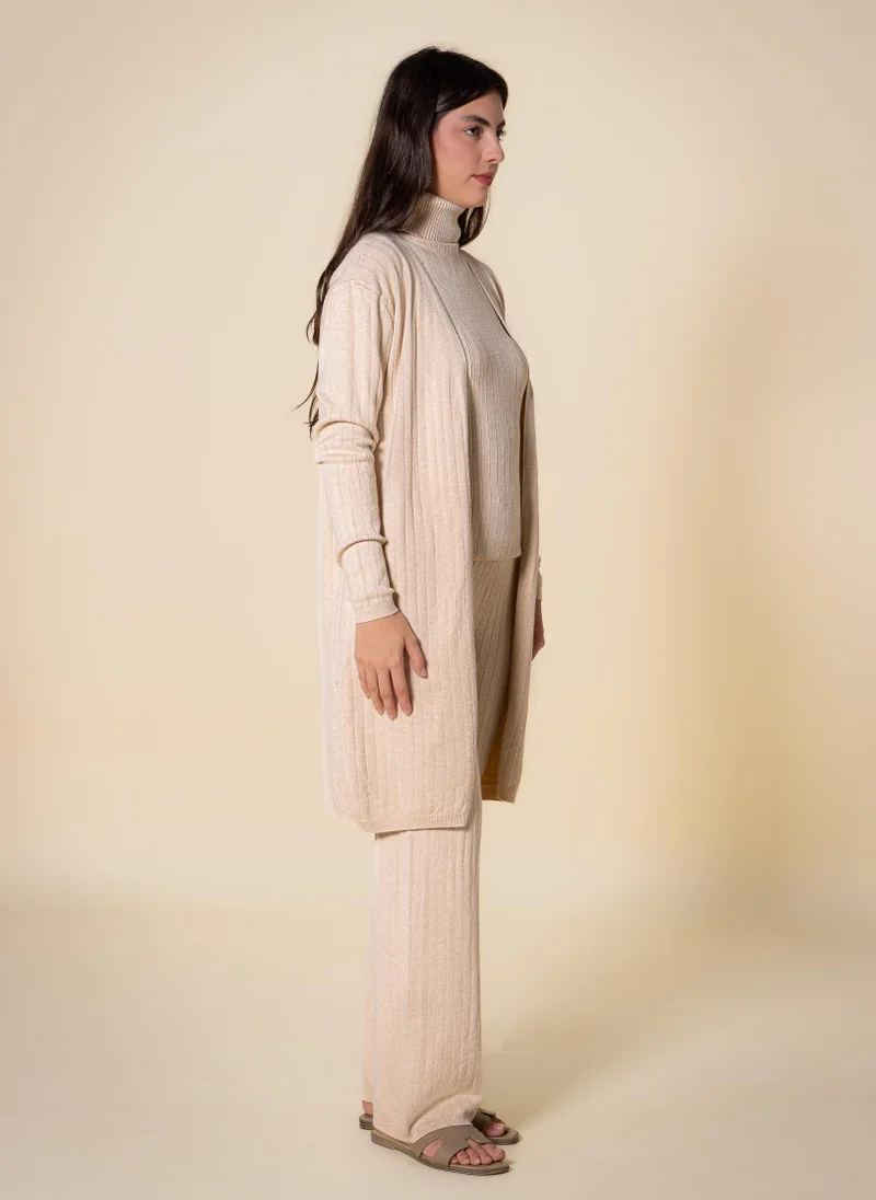 شايبس طقم بياقة سلحفاة محبوك